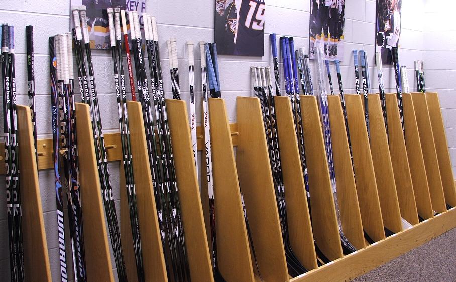 Training Camp - wall of sticks
