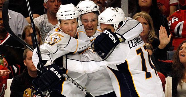 Preds celebrate