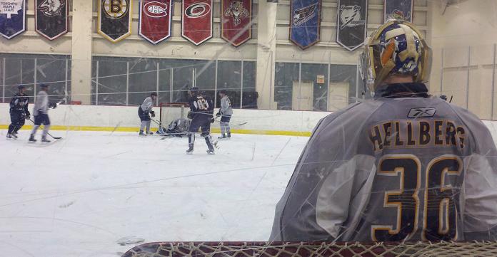 Hellberg looks on