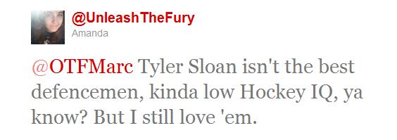 SLOAN TWEET - unleash the fury