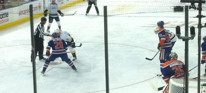 Oilers Preds game in EDM