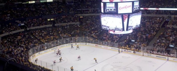 Preds get goals from Erat, Kostitsyn, Spaling and Fisher in the victory.