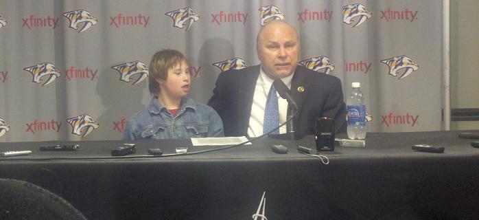 Trotz with son