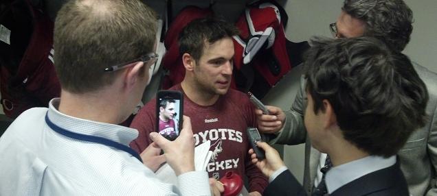 Steve Sullivan post game 1000