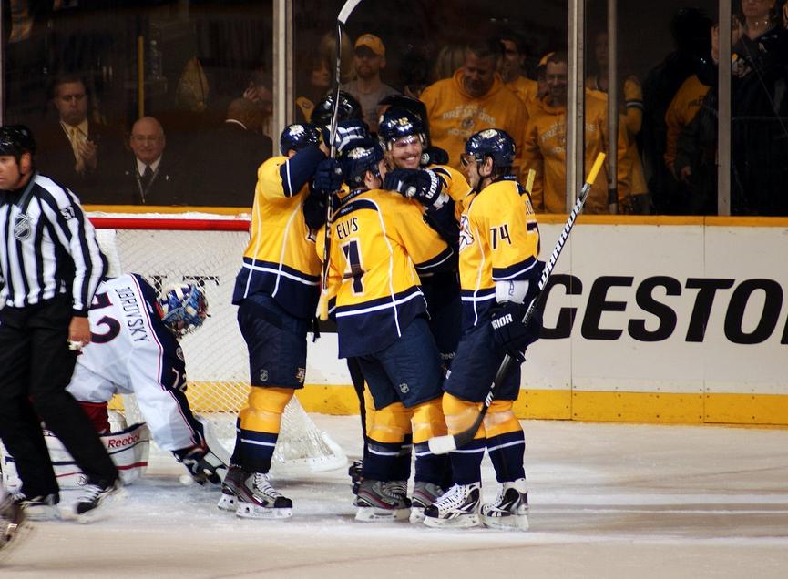 Preds goal celebration (Sarah Fuqua)