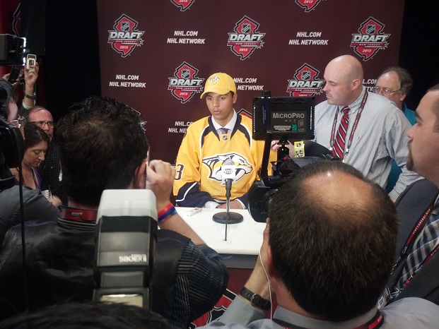 Seth Jones at draft (Jeremy K Gover)