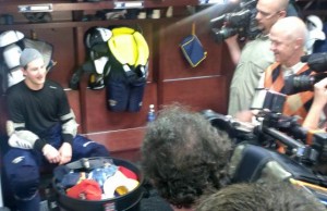media throng Blake